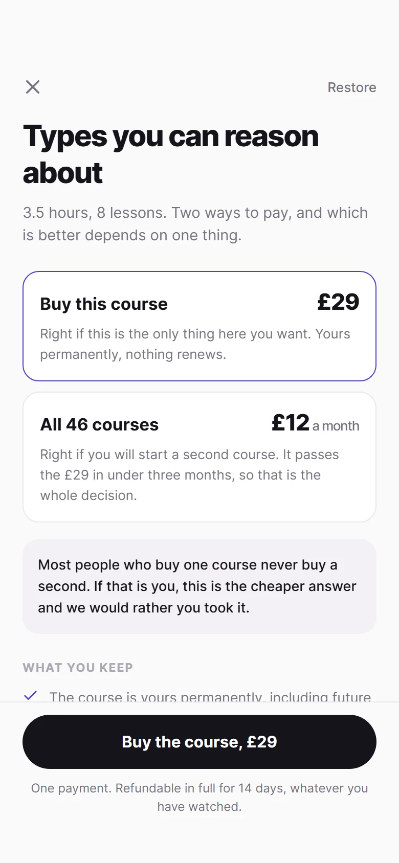 Academy Two Ways To Pay preview