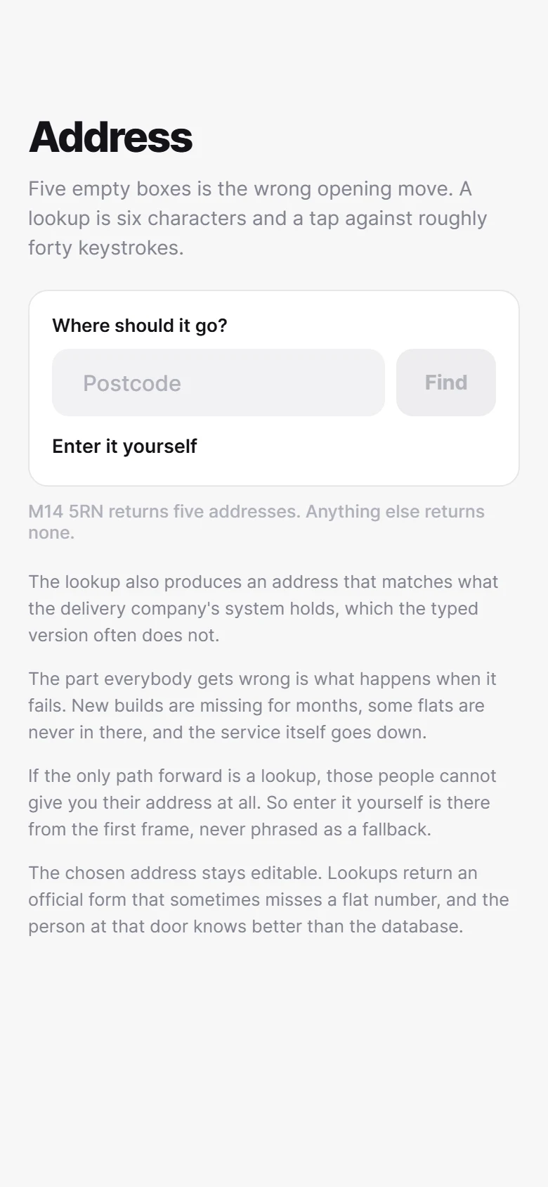 Address Lookup preview