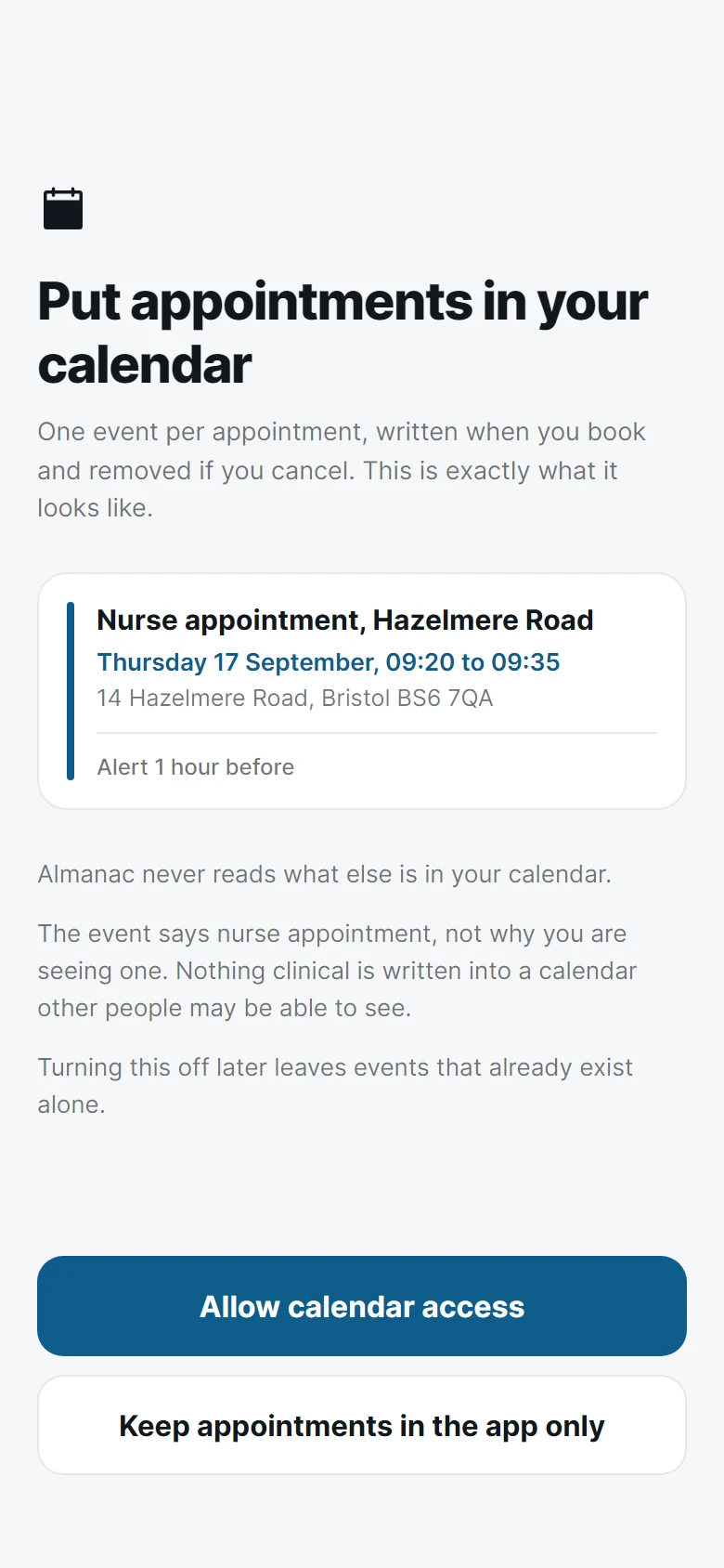 Almanac Calendar Access preview