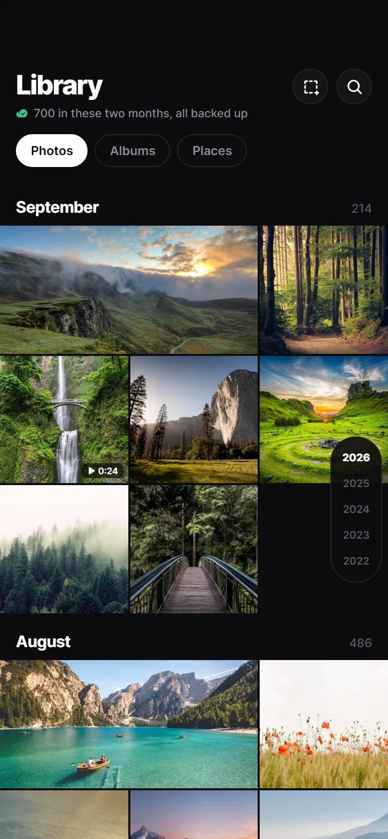 Aperture Library preview