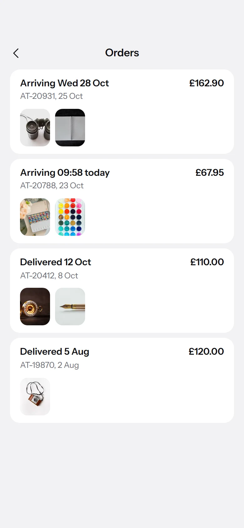 Atlas Store Orders preview