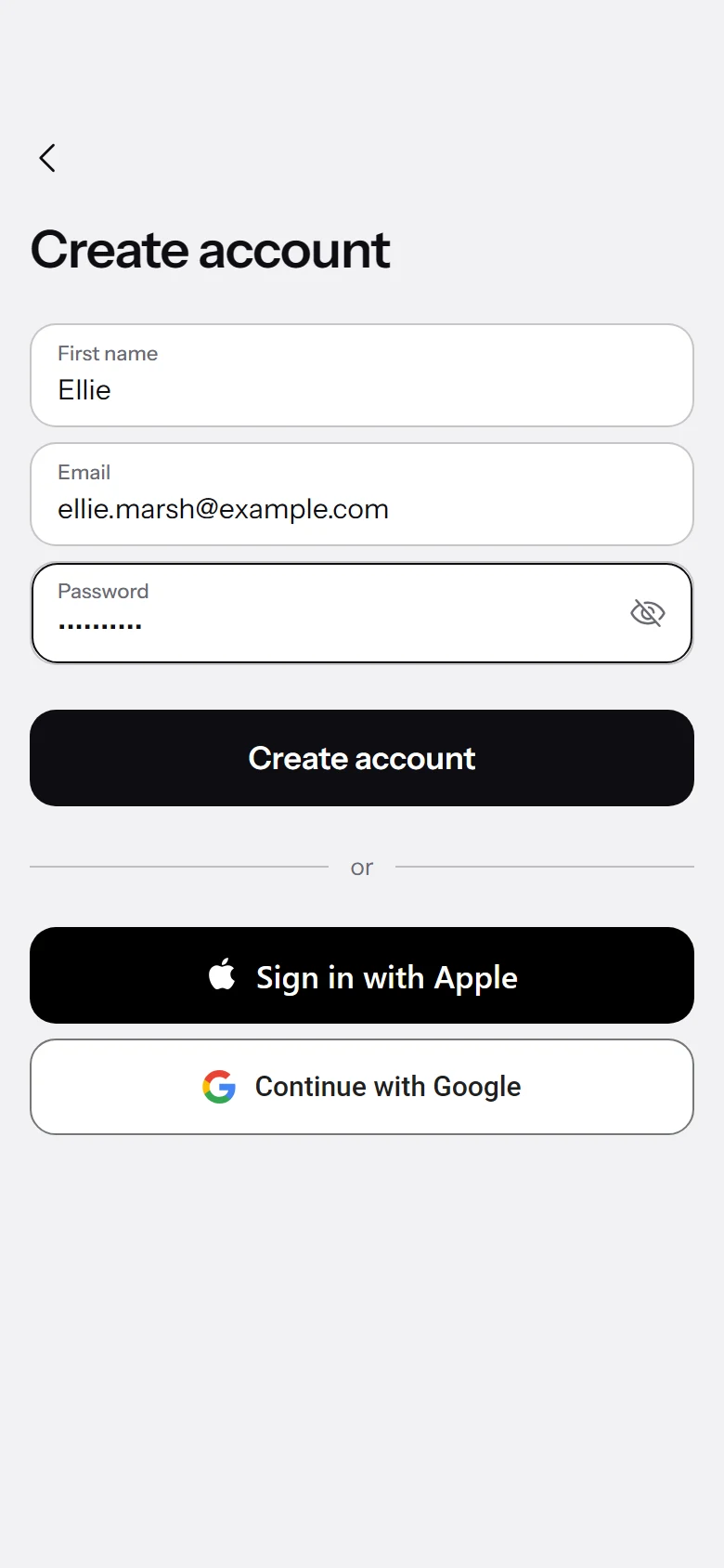 Atlas Store Sign Up preview