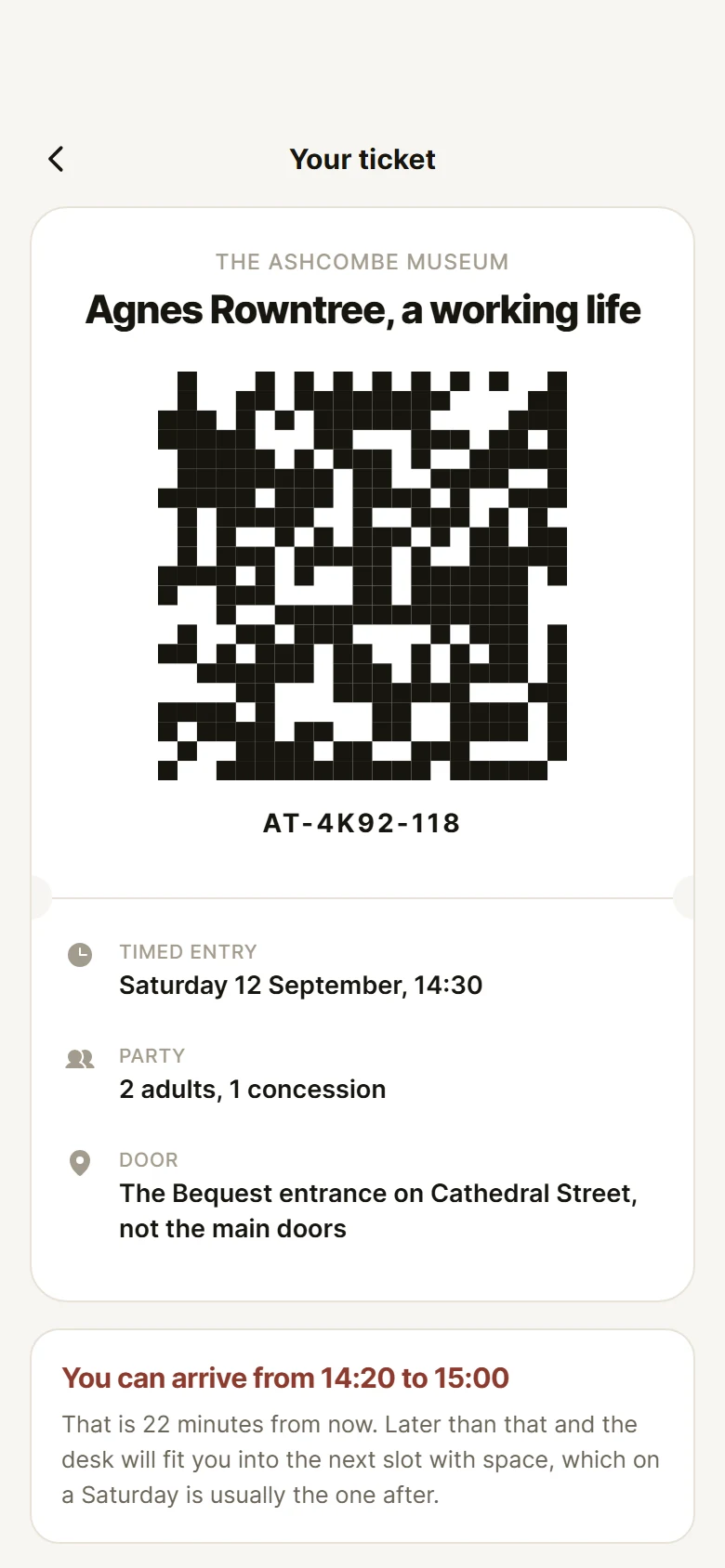 Podgląd Atrium Timed Ticket