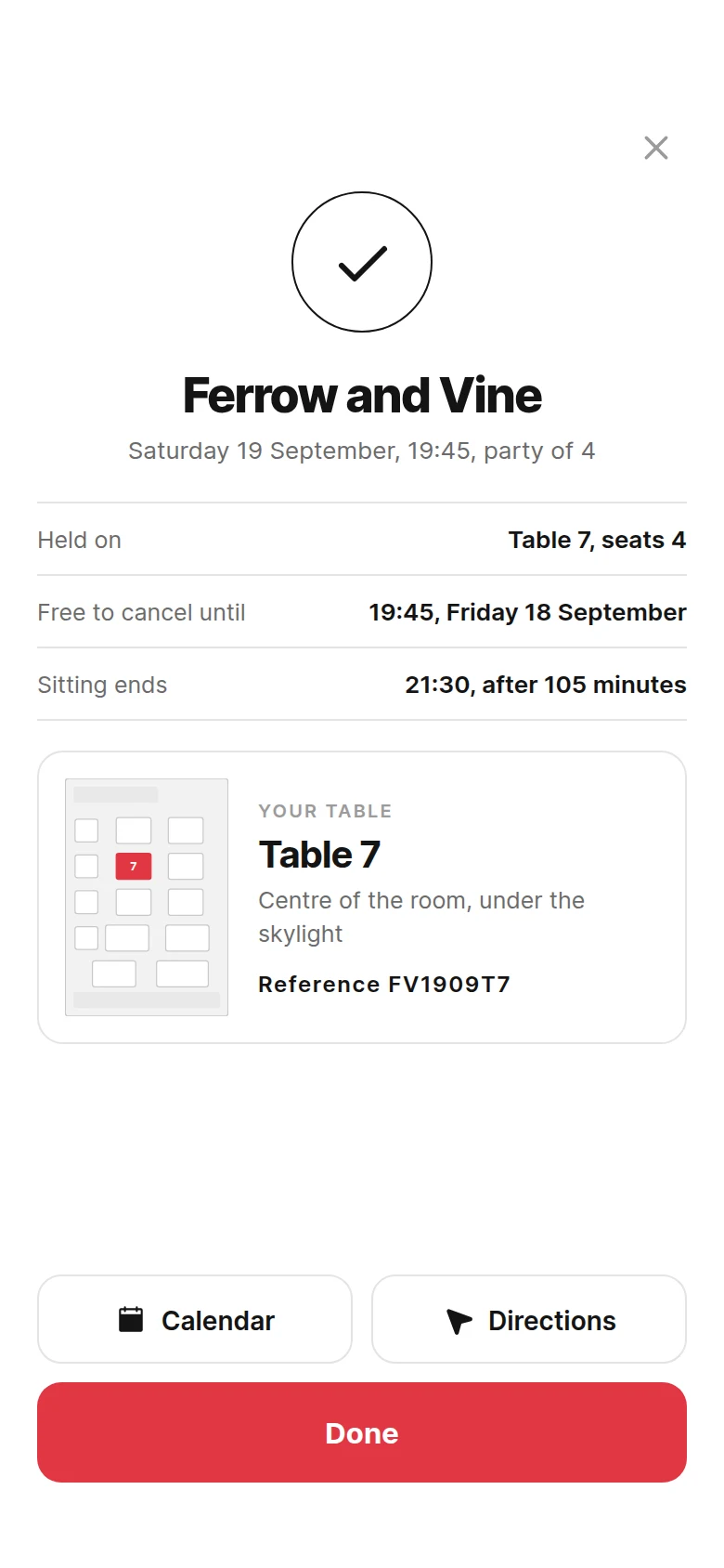 Banquette Table Booked preview