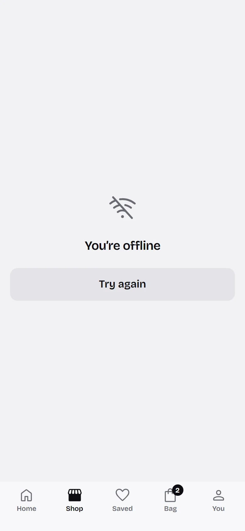 Bare Store Offline preview
