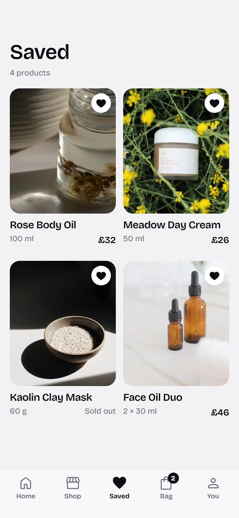Bare Store Saved preview