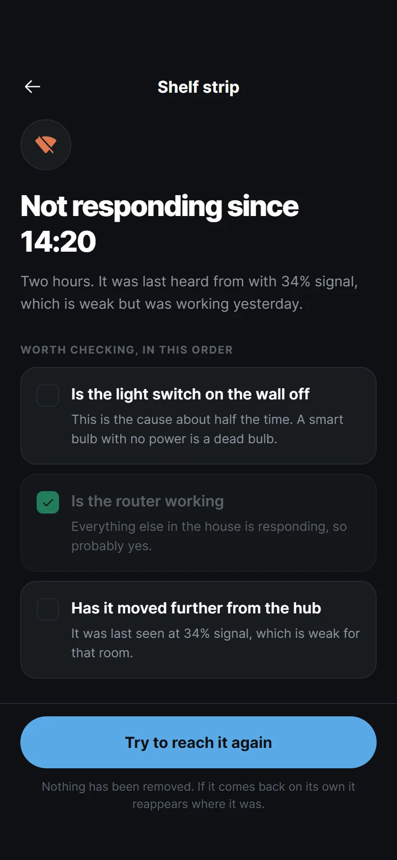 Beam Device Offline preview