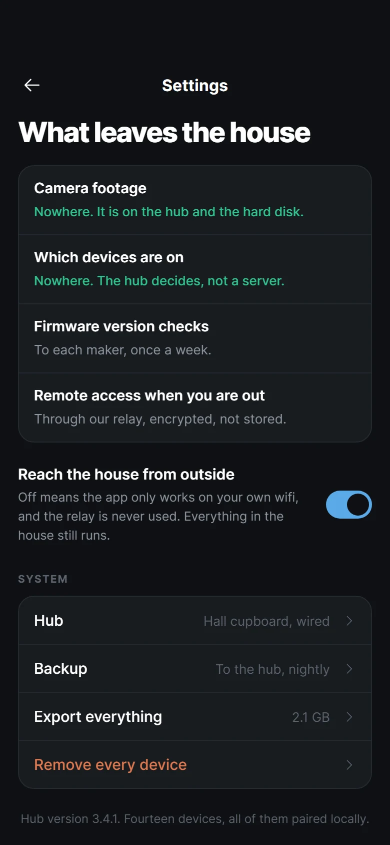 Beam System Settings preview
