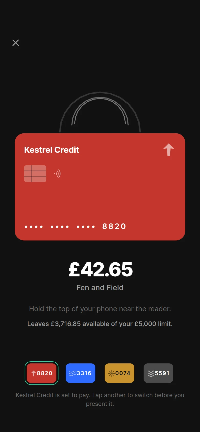 Billfold Contactless Pay preview