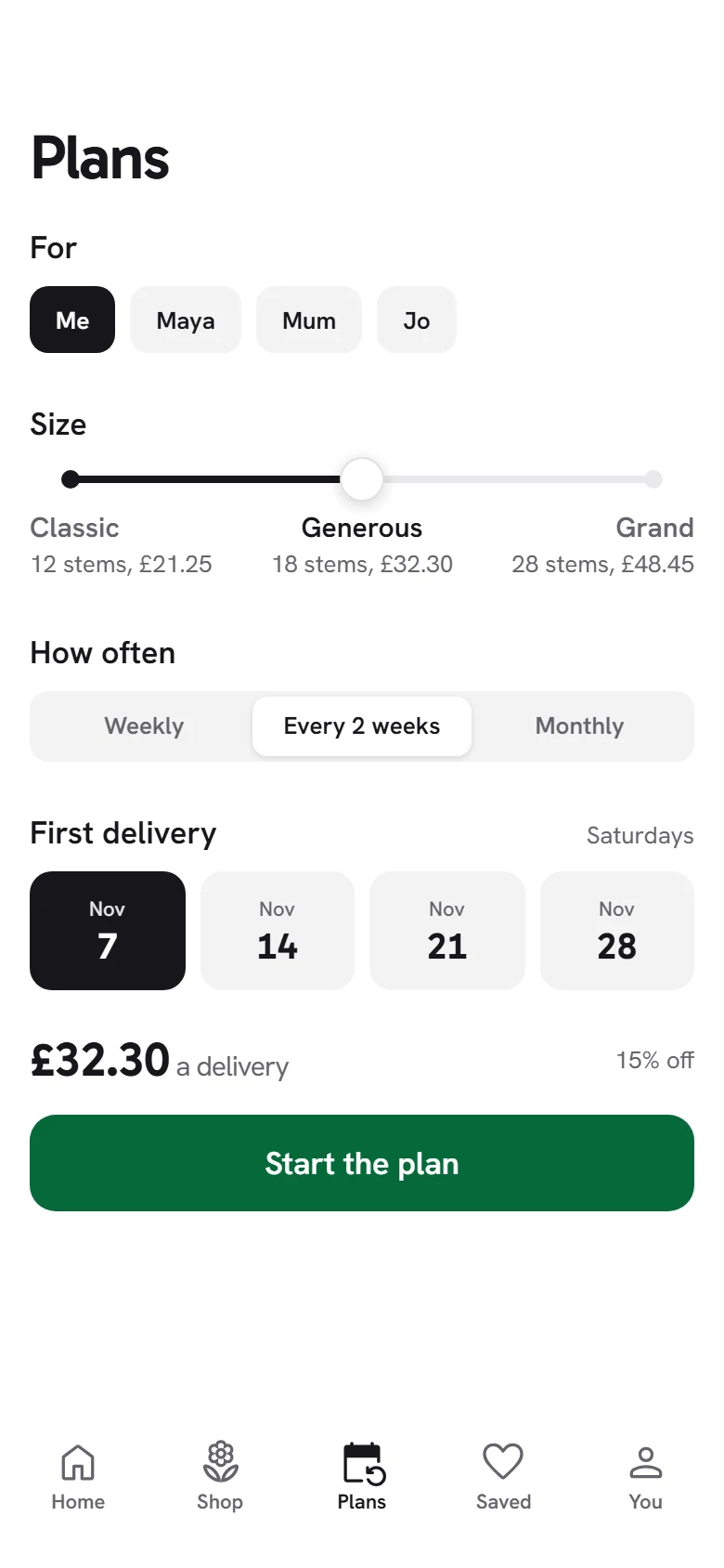 Bloom Store Plan Setup preview