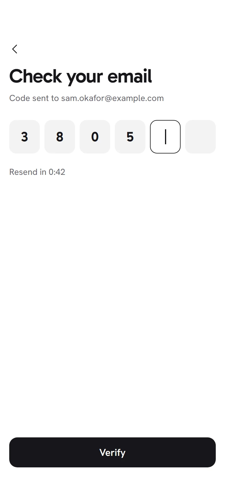 Bloom Store Verify Email preview