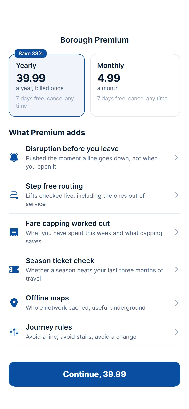 Borough Premium Tab preview