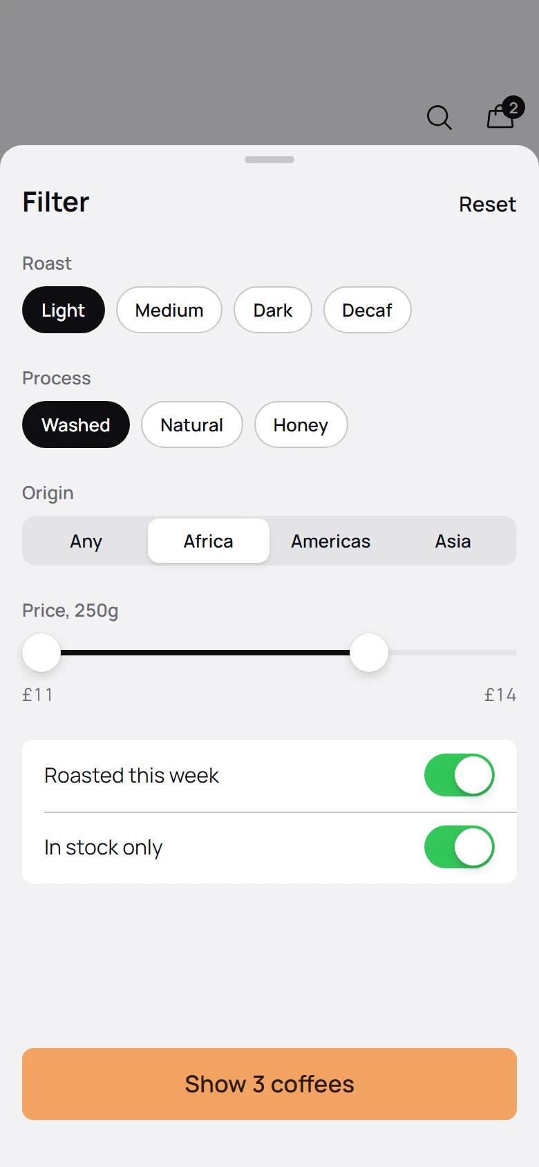 Brew Store Filters preview
