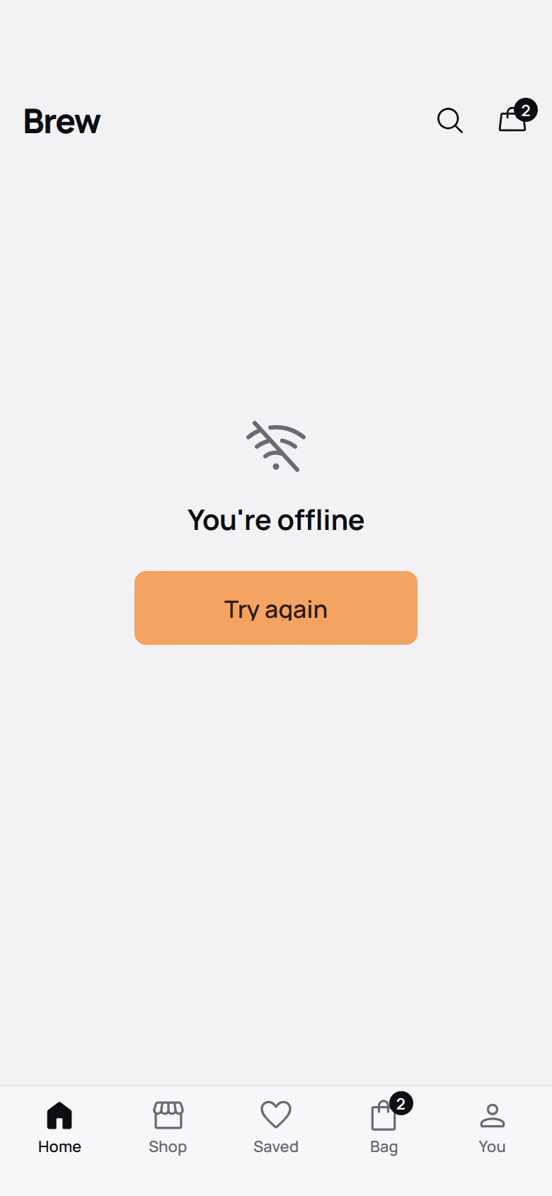 Brew Store Offline preview