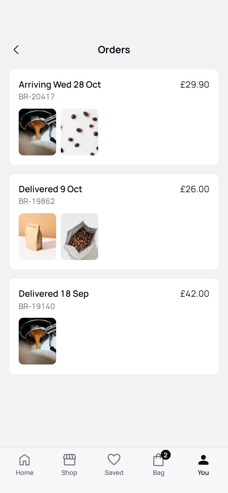 Brew Store Orders preview