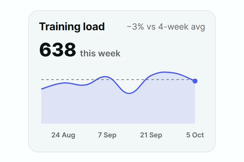 Brisk Training Load Card preview