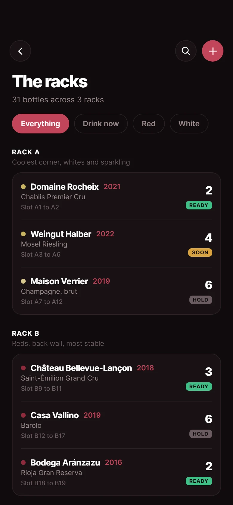 Cellar Racks preview