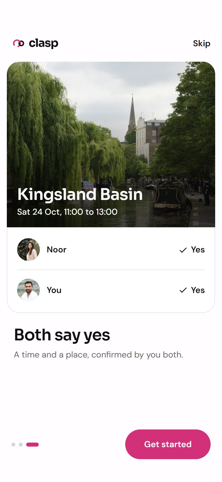 Clasp Intro Both Say Yes preview