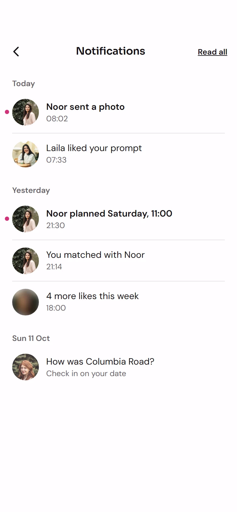 Clasp Notifications preview