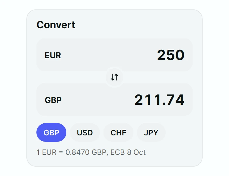 Coffer Currency Converter Card preview