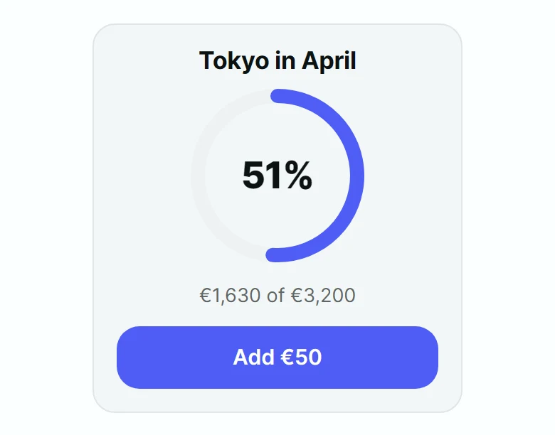 Coffer Savings Goal Card preview