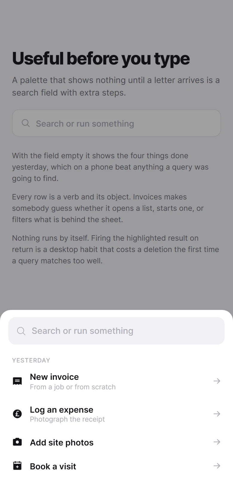 Run something preview