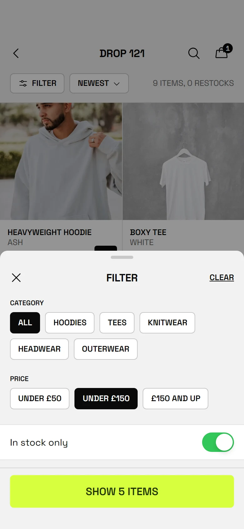 Court Store Filters preview