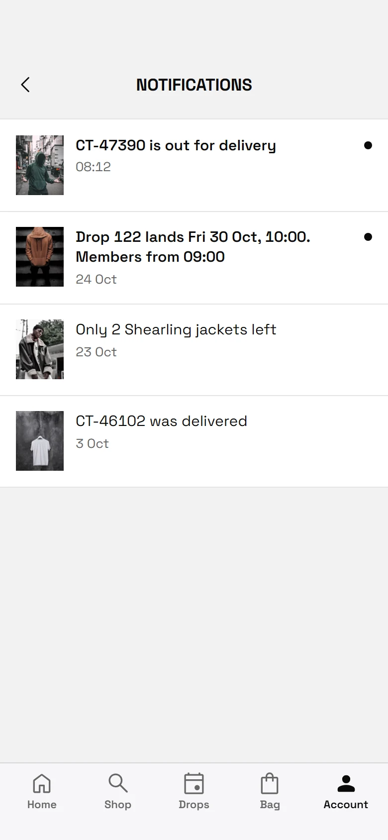 Court Store Notifications preview