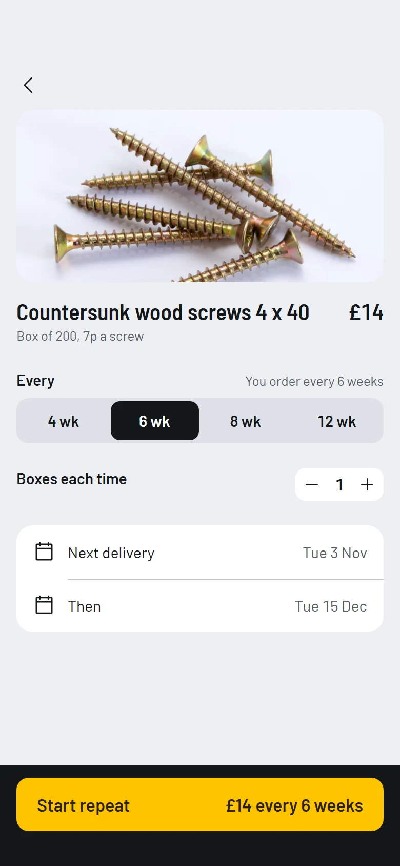 Craft Store Repeat Delivery preview