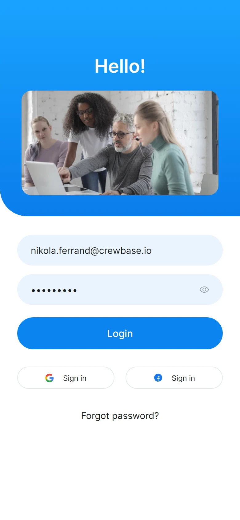 Crewbase Login preview