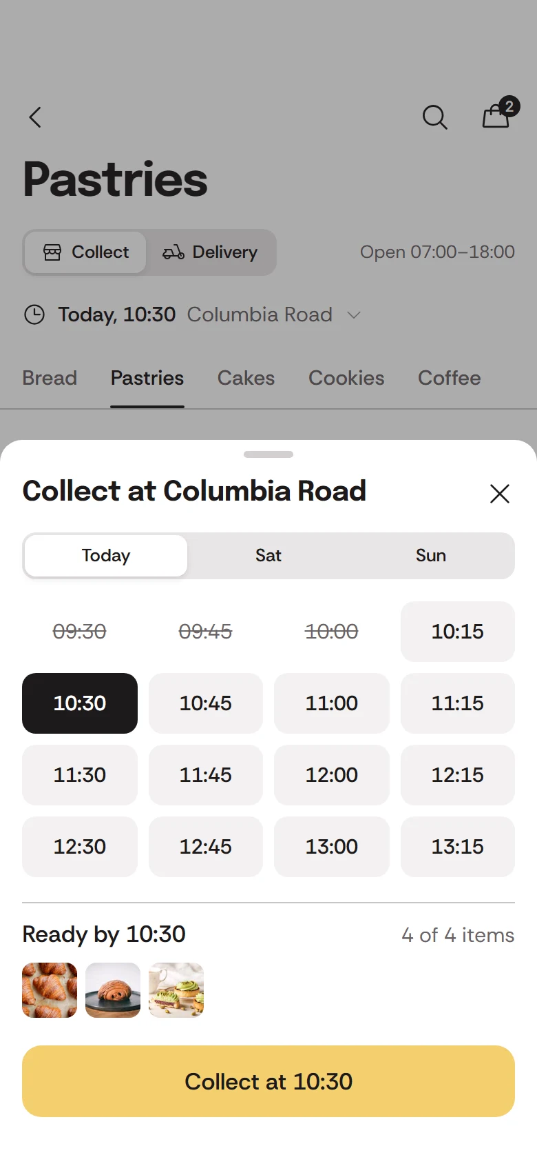 Crumb Store Collection Time preview