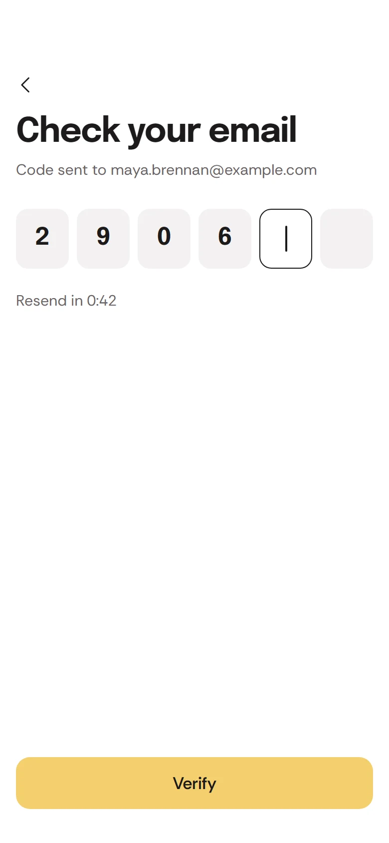 Crumb Store Verify Email preview