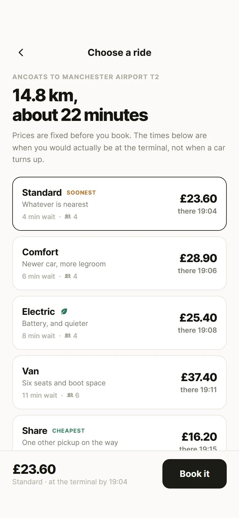 Curb Ride Options preview