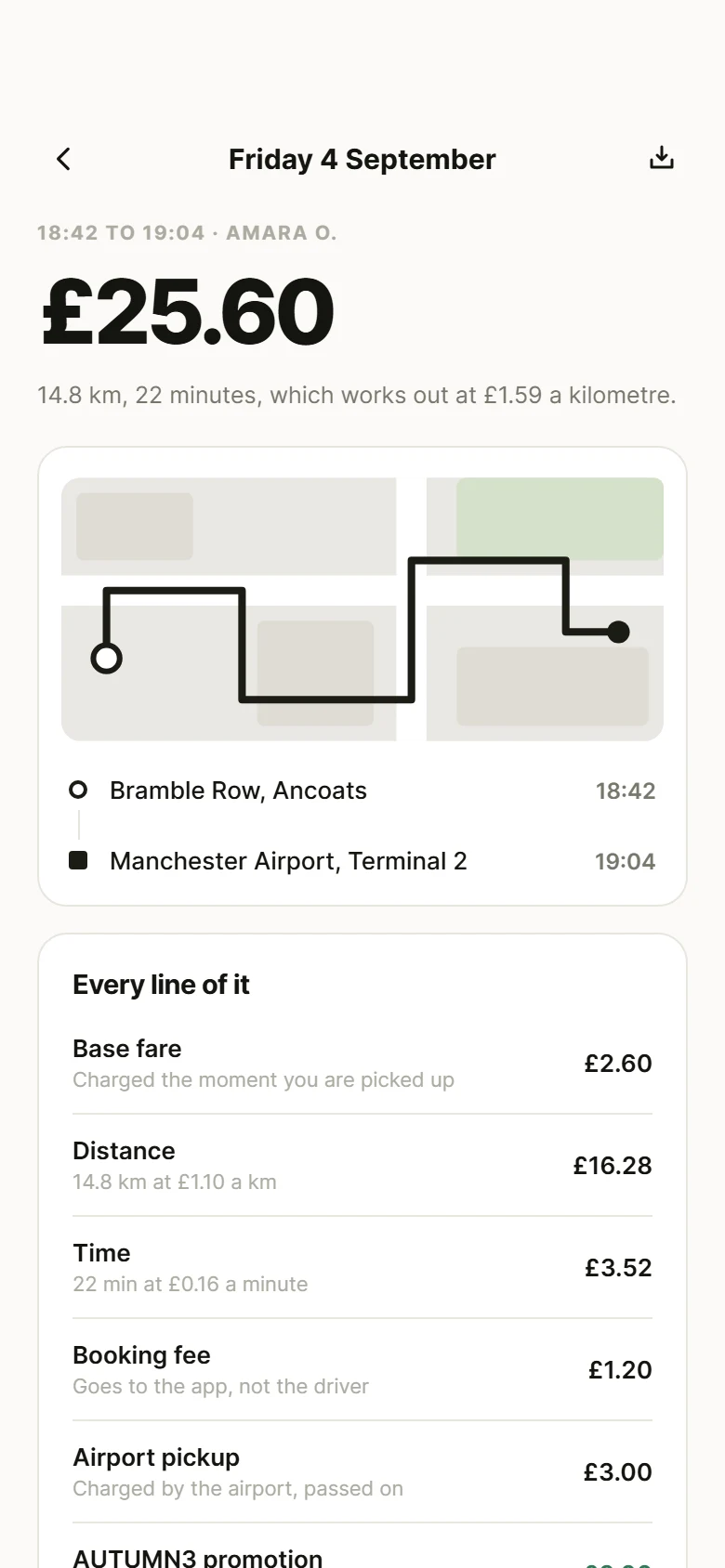 Curb Trip Receipt preview