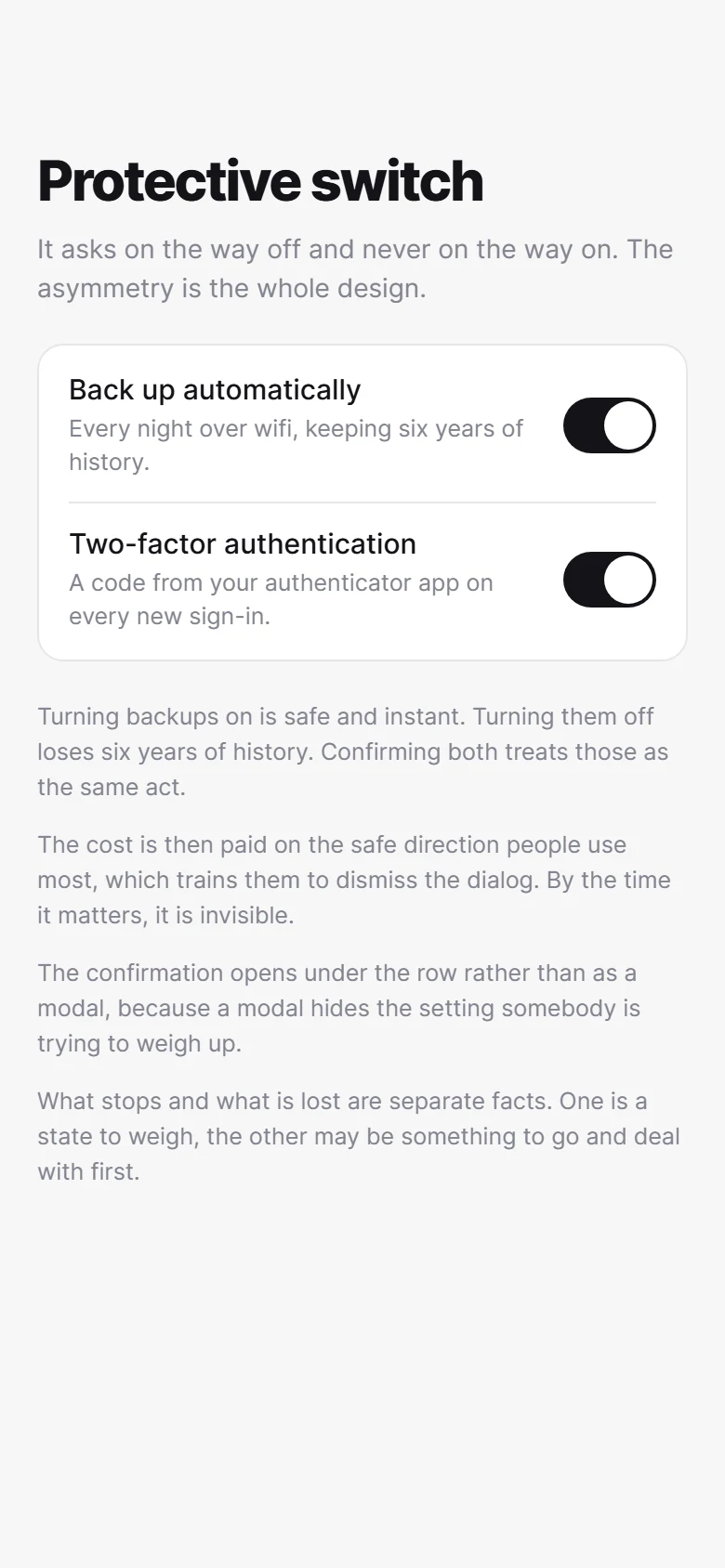 Protective Switch preview