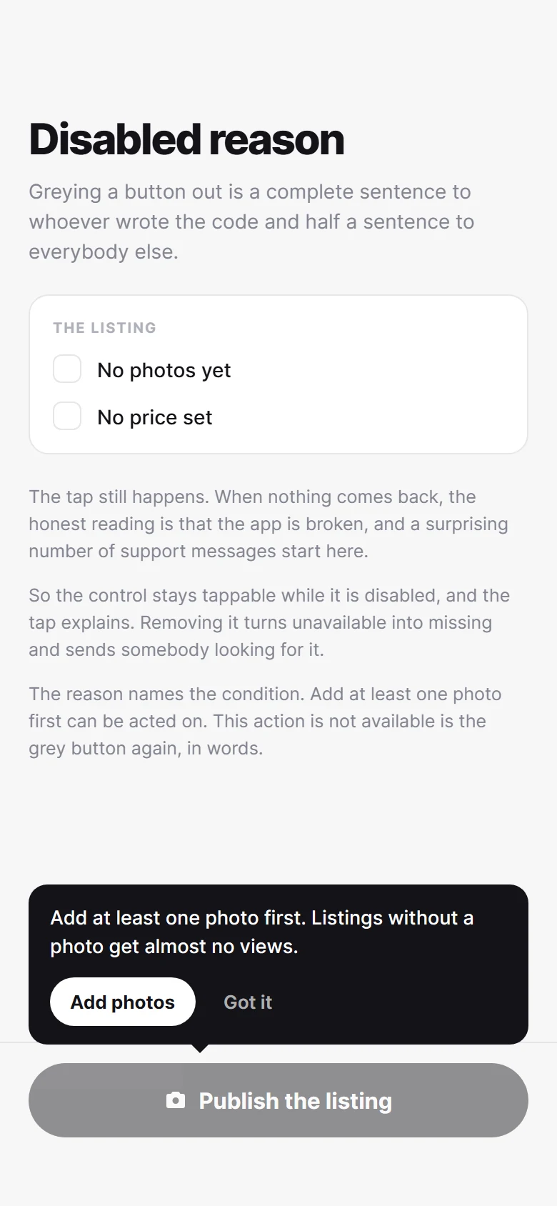 Превью Disabled Reason