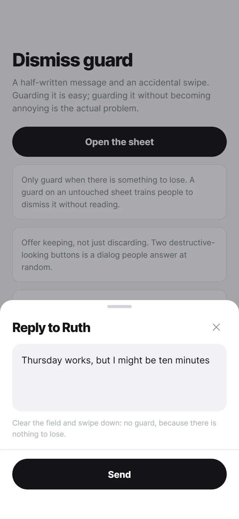 Dismiss Guard preview