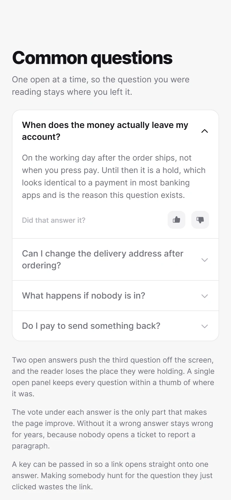 FAQ preview