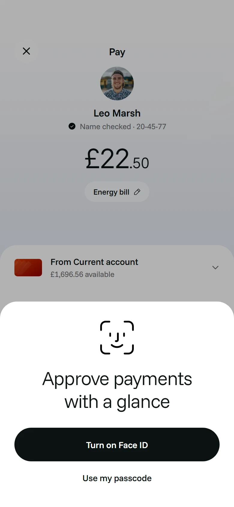 Farthing Face ID preview