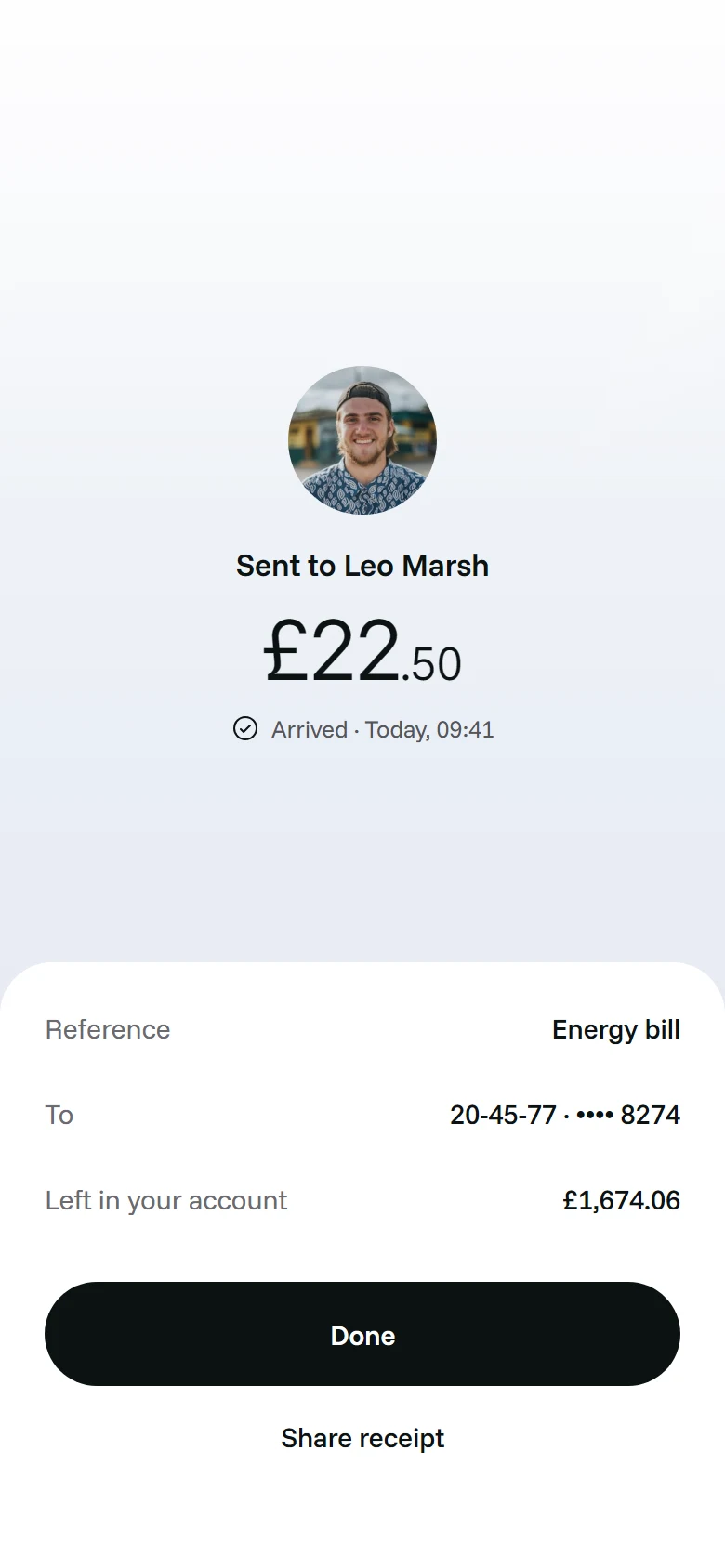 Farthing Payment Sent preview