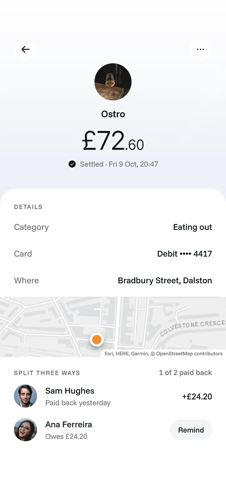 Farthing Transaction preview
