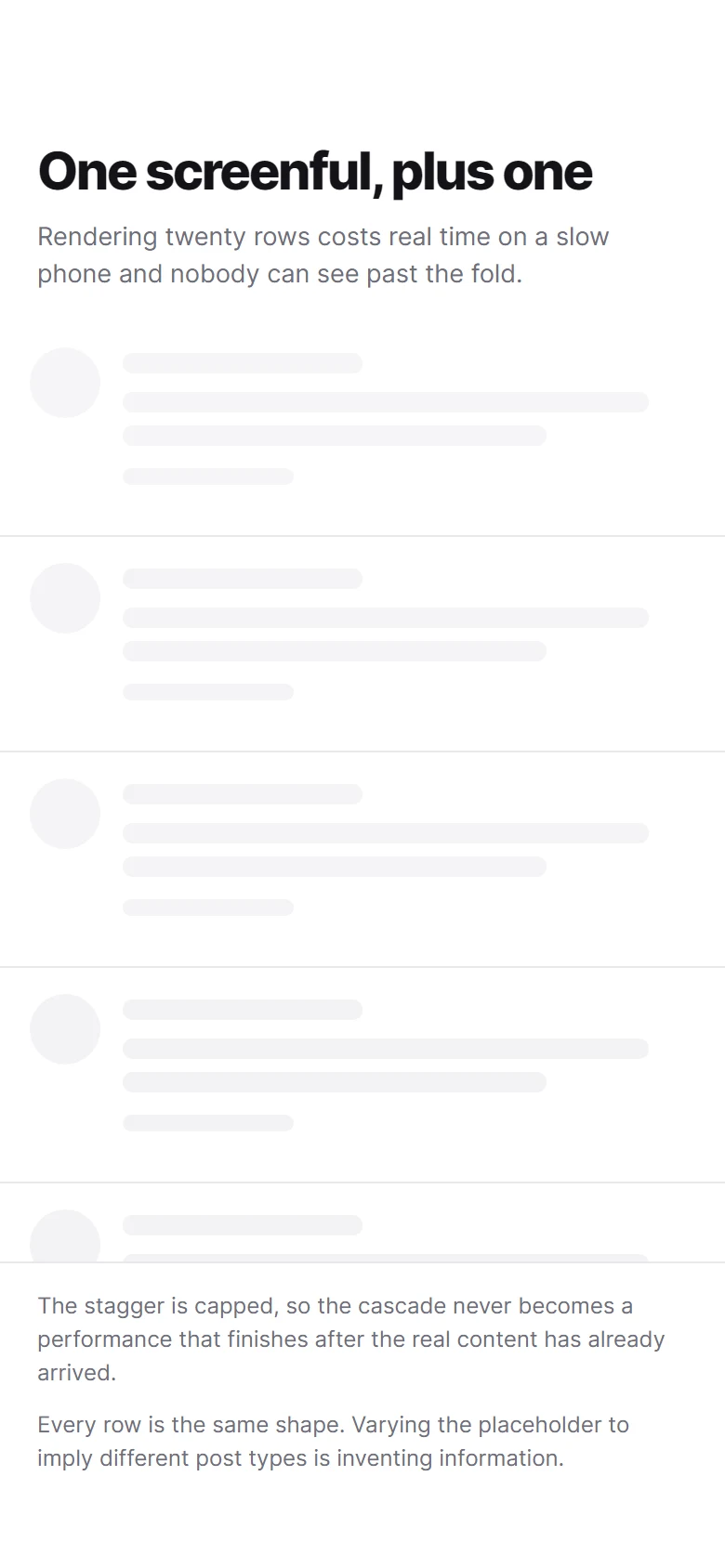 One screenful preview