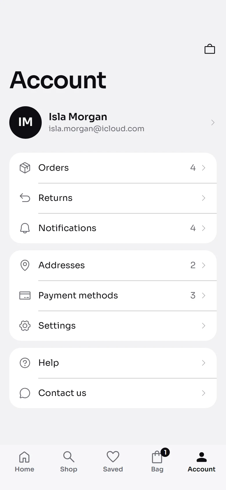 Flow Store Account preview
