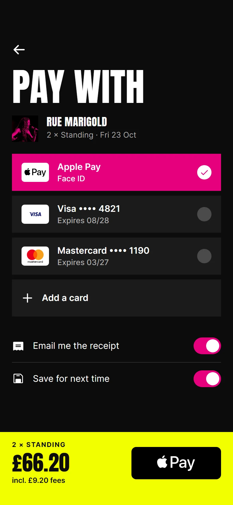 Flypost Payment Method preview