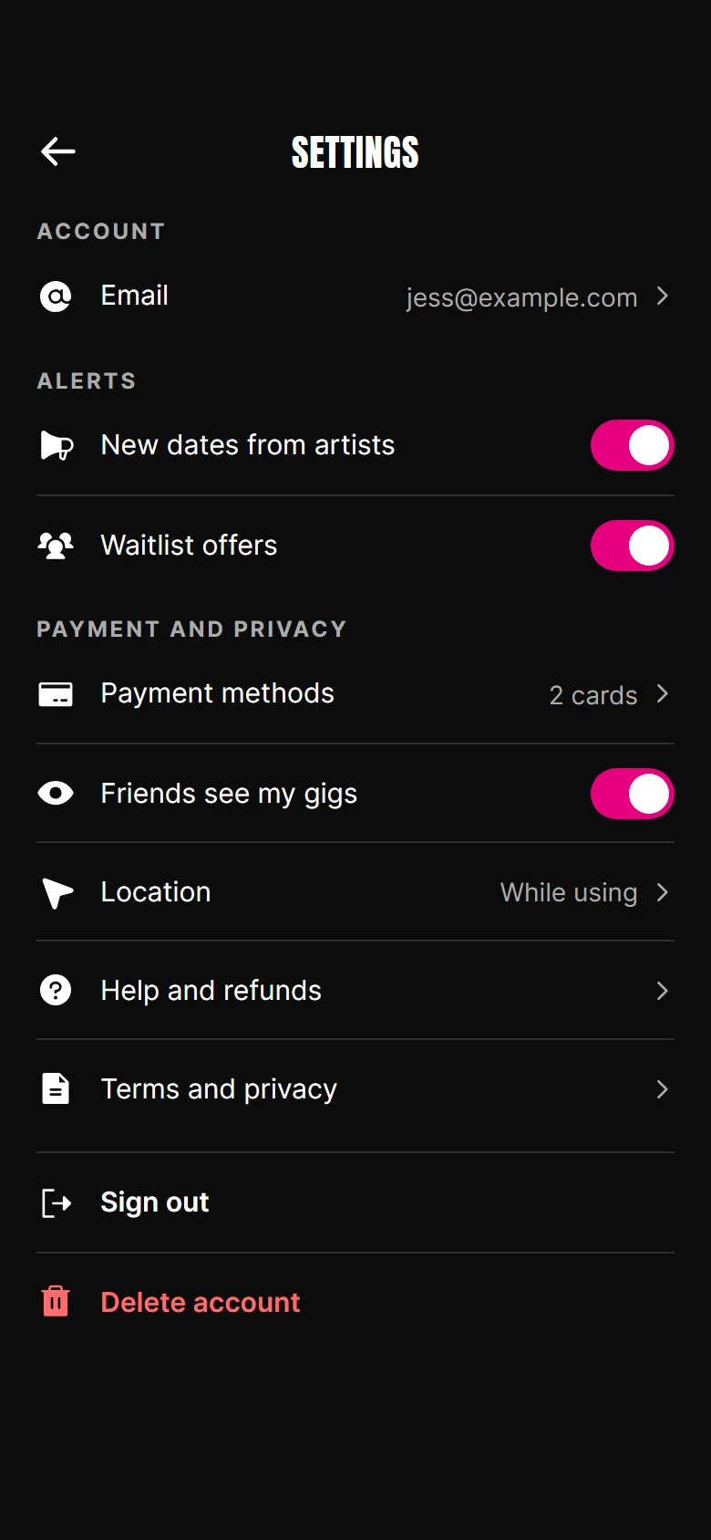 Flypost Settings preview