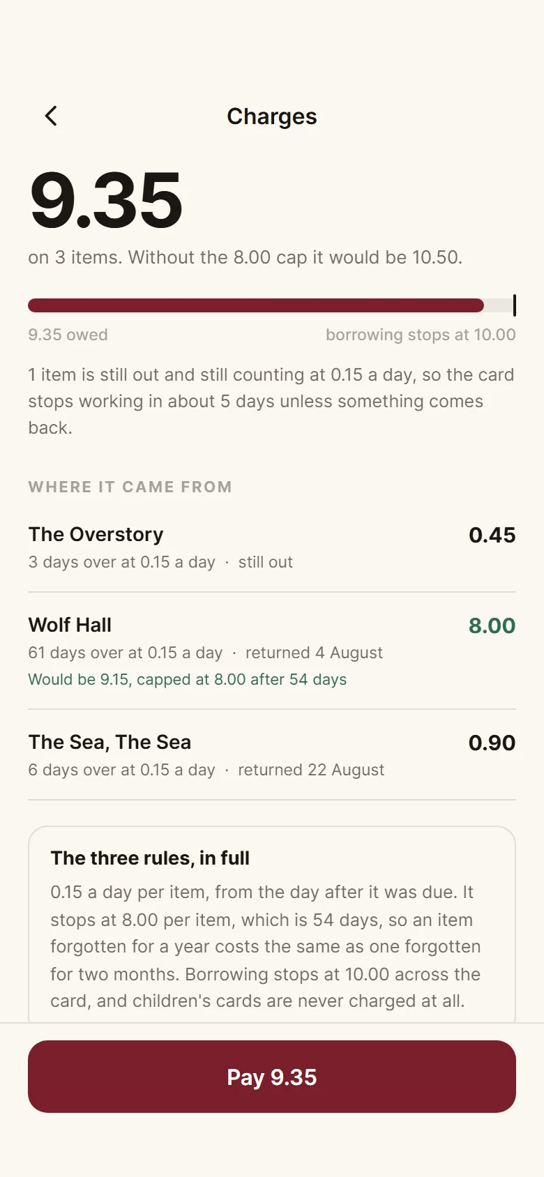Folio Overdue Charges preview
