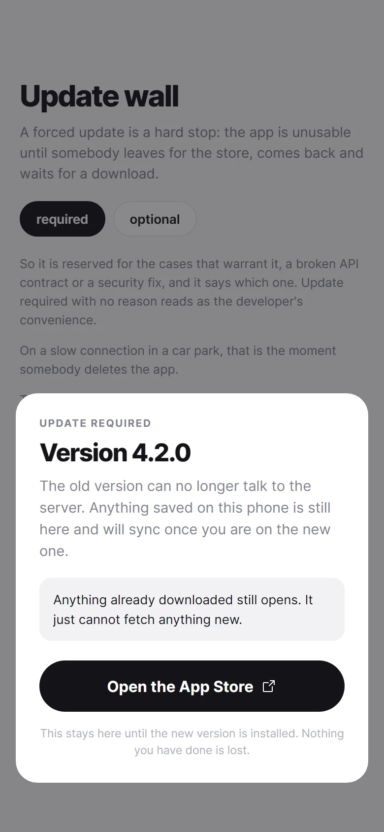 Update Wall preview