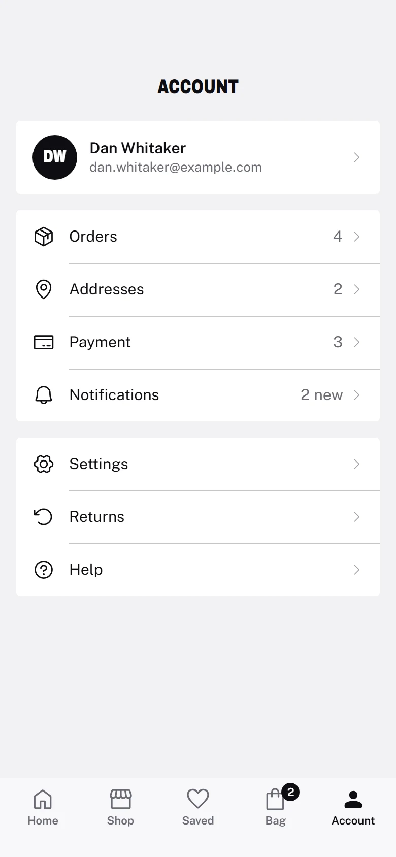 Forge Store Account preview