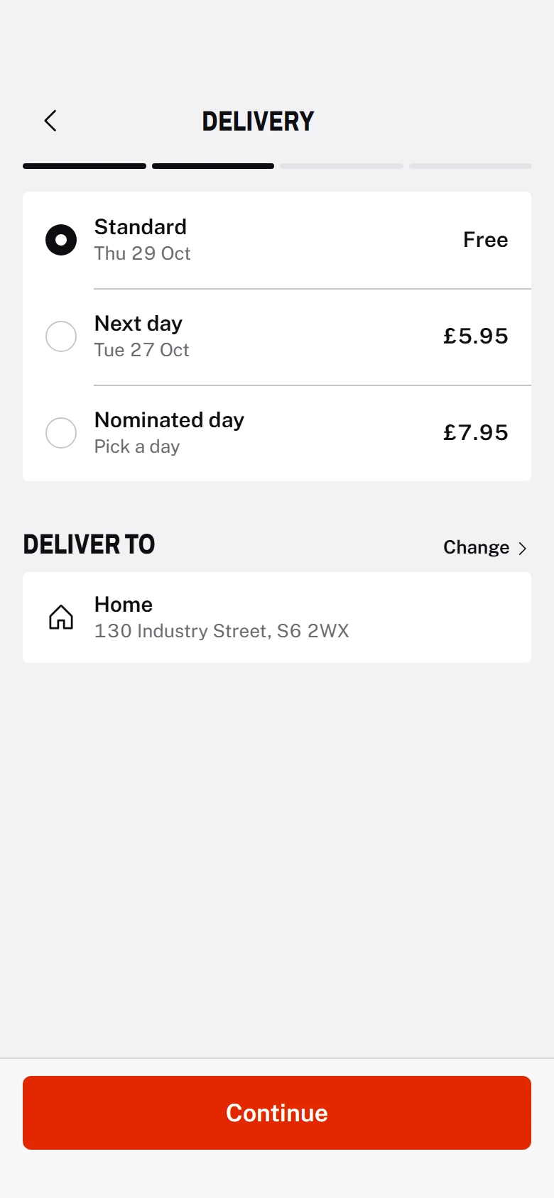 Forge Store Delivery Options preview