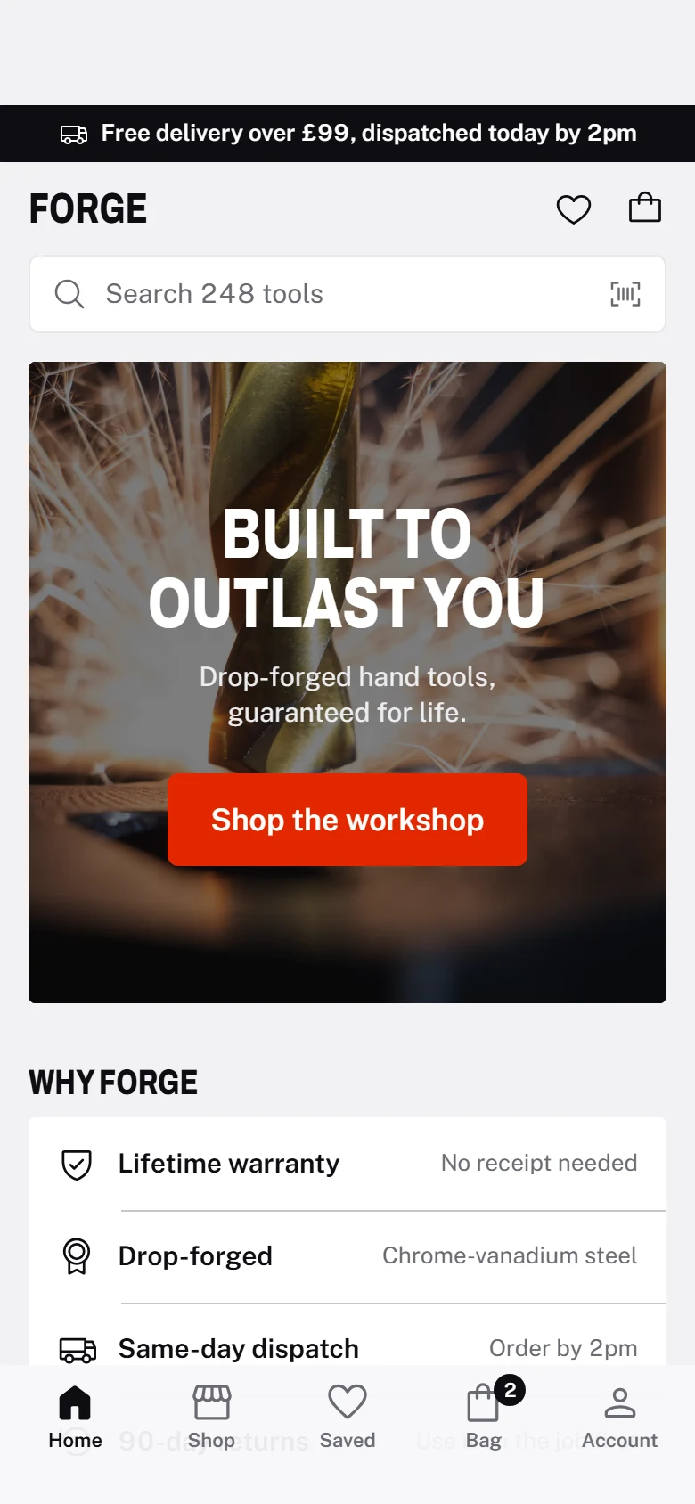 Forge Store Home preview